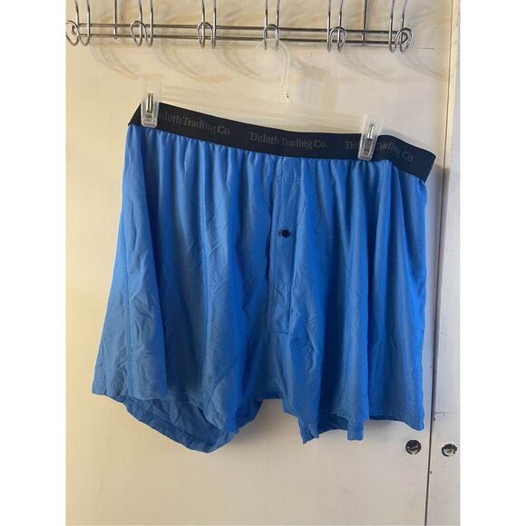 Duluth Trading boxers size 4x blue 42" waist 93 nylon - Picture 1 of 5
